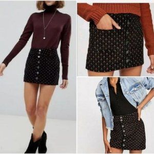Free People corduroy mini skirt size 25